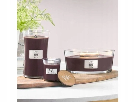 WOODWICK PlusWick mała świeca w słoiku BLACK CHERRY 85g