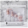 ECARLA zestaw podróżnych pojemniczków 8szt Różowe KS64WZ1