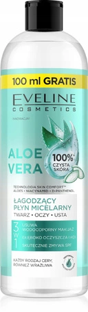 EVELINE Skin Comfort łagodzący płyn micelarny Aloe Vera 3w1 500ml