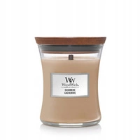 WOODWICK PlusWick średnia świeca w słoiku CASHMERE 275g