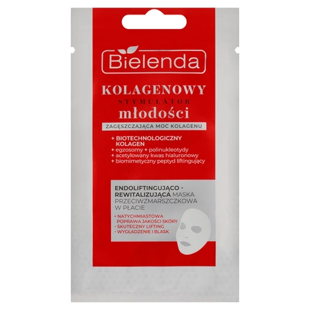 BIELENDA Kolagenowy Stymulator Młodości maska do twarzy liftingująca 1szt