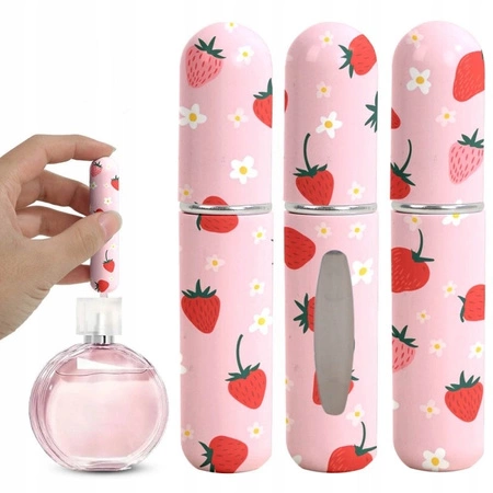 ECARLA zestaw mini atomizerów podróżnych na perfumy 5ml Truskawki AK17 2szt
