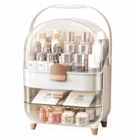 ECARLA organizer szkatułka na kosmetyki biżuterię Biały CB73