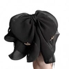 ECARLA klamra do włosów tiulowa Kokarda Czarna SP325CZ