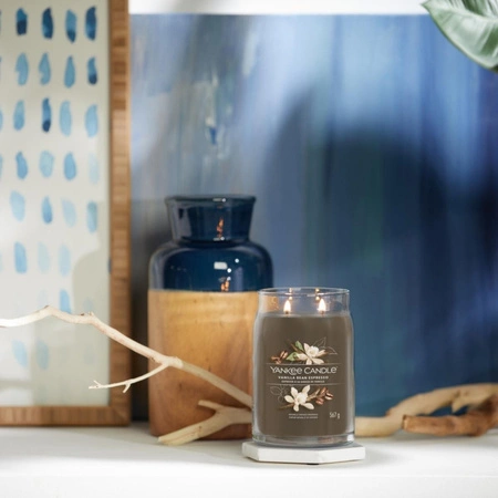 YANKEE CANDLE Signature Duża świeca w słoiku VANILLA BEAN ESPRESSO 567g