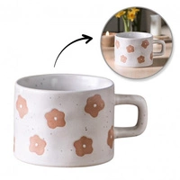 ECARLA kubek z uchem ceramiczny, kwiatowy 250ml KB30
