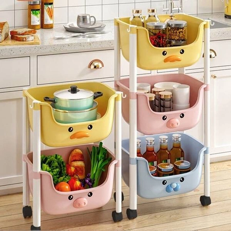 ECARLA regał z półkami Zwierzątka PO18KOL