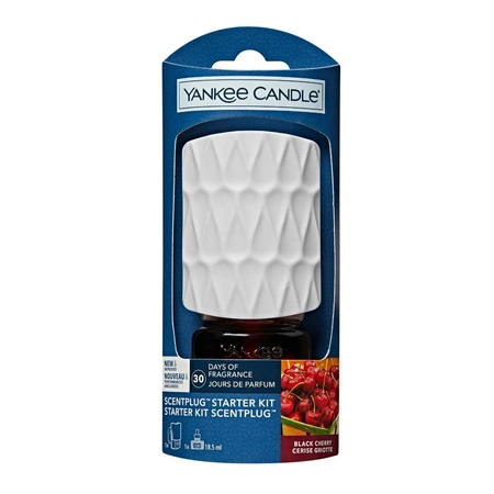 YANKEE CANDLE Elektryczny Odświeżacz zestaw startowy BLACK CHERRY 18,5ml