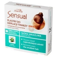 JOANNA Sensual plastry do depilacji twarzy Aloes 12szt
