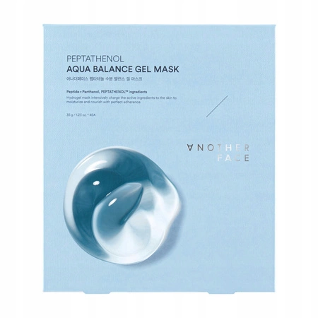 ANOTHER FACE Peptathenol Aqua Balance hydrożelowa maska do twarzy z pantenolem i peptydami 4x35g