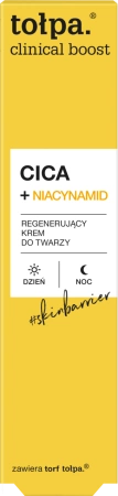 TOŁPA Clinical Boost regenerujący krem do twarzy Cica+Niacynamid 40ml