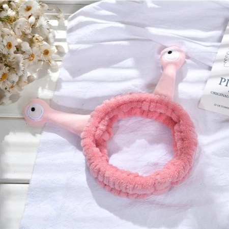 ECARLA opaska kosmetyczna do włosów Ślimak 20x5cm Róż OPK22R