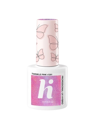 HI HYBRID  Lakier hybrydowy Butterflies 261 Twinkle Pink 5ml