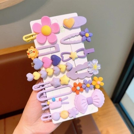 ECARLA spinki-wsuwki do włosów 14w1 Odcienie fioletu SP412