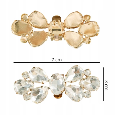 ECARLA klipsy do butów z kryształkami KDB54 2szt