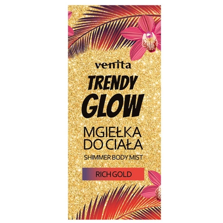 VENITA Trendy Glow Shimmer Body Mist mgiełka do ciała Rich Gold 200ml