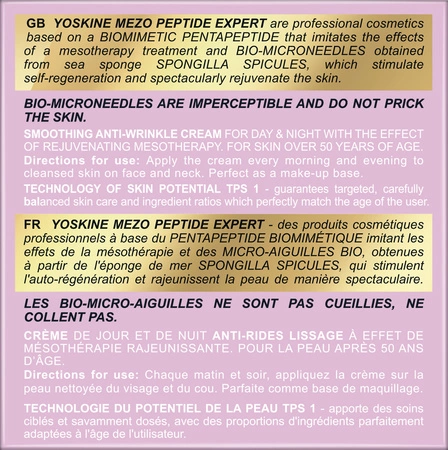 DAX Yoskine Mezo Peptide Expert krem regenerujący na dzień i noc 70+ 50ml