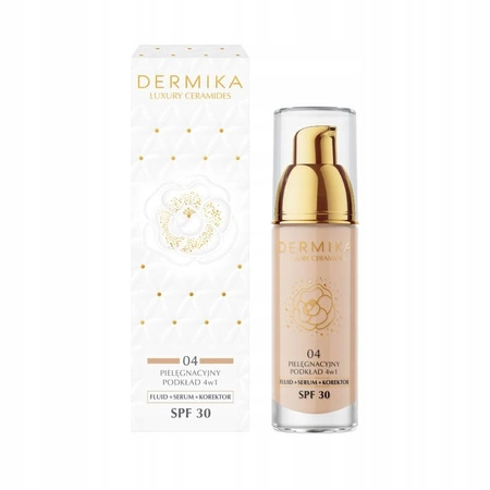 DERMIKA Luxury Ceramides pielęgnacyjny podkład 4w1 SPF30 04 30ml