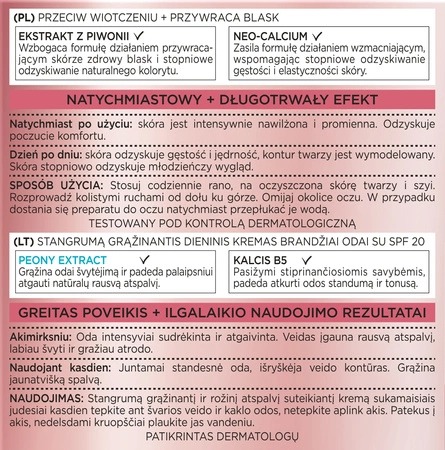 LOREAL Age Perfect Złoty Wiek 60+ krem do twarzy różany wzmacniający SPF20 50ml