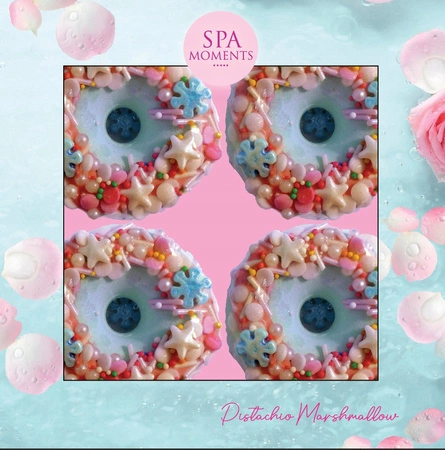 ESTETICA Spa Moments zestaw donutów do kąpieli Pianka Pistacjowa 4x60g