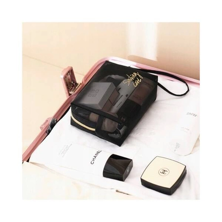 ECARLA kosmetyczka Smiling Girl Czarna 18x13x8cm KS109