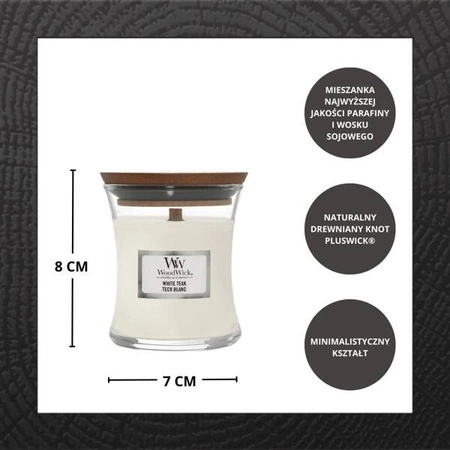 WOODWICK PlusWick mała świeca w słoiku CASHMERE 85g