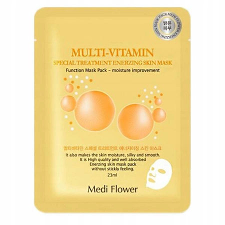 MEDI FLOWER Skin Mask maska w płacie Multi Vitamin 23ml