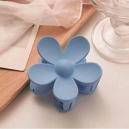 ECARLA spinka-klamra do włosów Kwiat pastel Ciemna Niebieska SP152CN