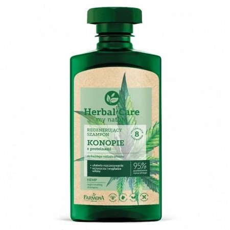 FARMONA Herbal Care Szampon regenerujący Konopie 330ml
