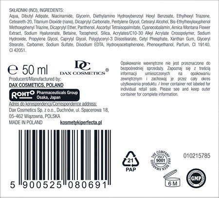 DAX Perfecta Cera Naczynkowa krem przeciwzmarszczkowy 50ml