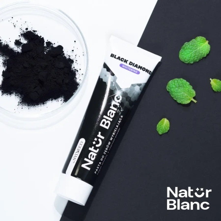 SYLVECO Natur Blanc pasta do zębów wybielająca Black Diamond 100ml
