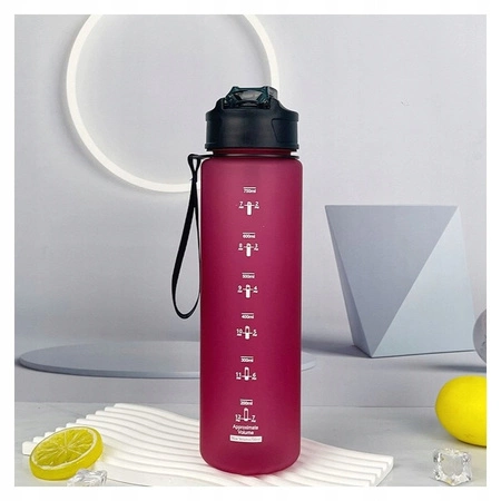 ECARLA Sports bidon butelka na wodę 750ml matowy Bordo BD49