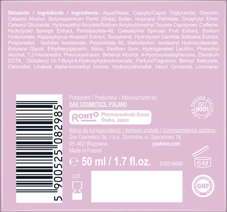 DAX Yoskine Mezo Peptide Expert krem regenerujący na dzień i noc 70+ 50ml