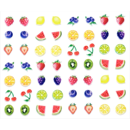 ESSENCE Let's Get Juicy Fruity naklejki na paznokcie Nail Sticker 56szt