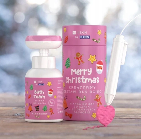 HISKIN Merry Christmas For Kids kreatywny zestaw do mycia rąk Różowy