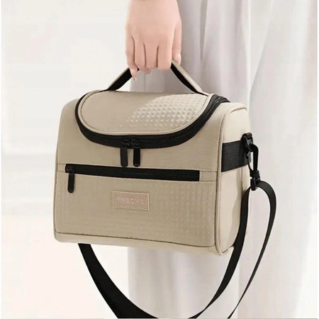 ECARLA torba termiczna piknikowa Lunch Box 25x20,5x16,5cm Beż KP05K