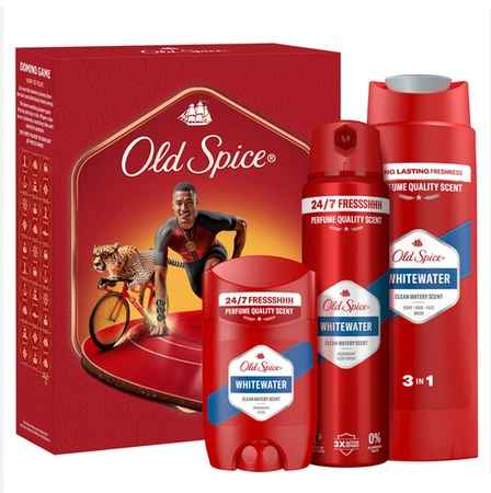OLD SPICE Whitewater zestaw kosmetyków żel pod prysznic 250ml + dezodorant 150ml + sztyft 50ml