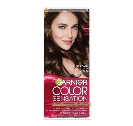 GARNIER Color Sensation krem do włosów 4.0 Głęboki Brąz