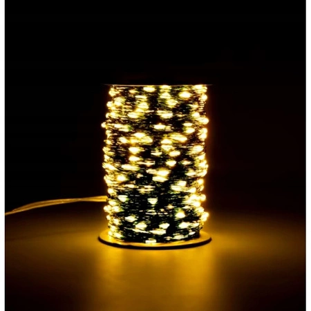 ECARLA Lampki Led światełka drucik 1000 LED 100m Ciepłe Białe LAMP49