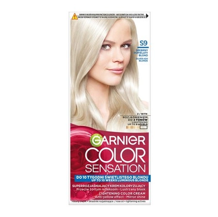 GARNIER Color Sensation krem do włosów S9 Srebrny Popielaty Blond
