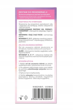 DELIA Perfect Nails zestaw do regeneracji paznokci po hybrydzie