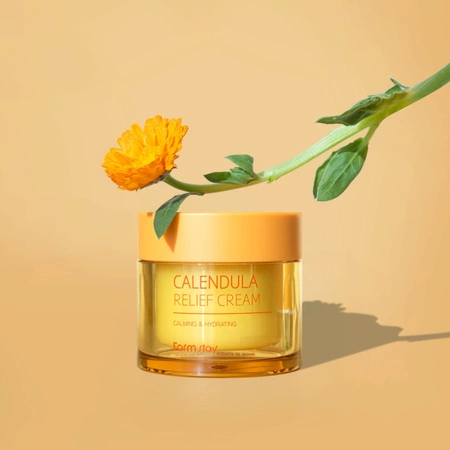 FARMSTAY Calendula Relief krem do twarzy łagodzący z nagietkiem 80ml