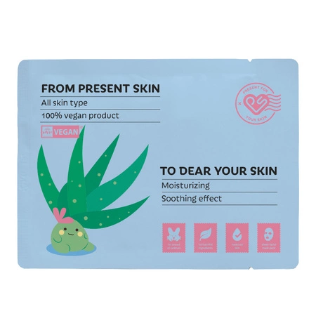 PRESENT SKIN To Dear Your Skin maska do twarzy w płacie Aloe 20g