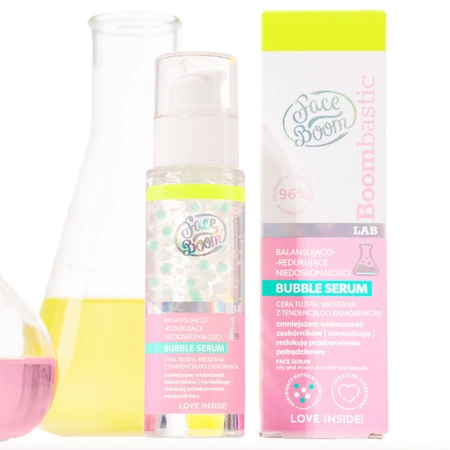 FACEBOOM Bombastic Lab Bubble serum do twarzy balansująco-redykujące niedoskonałości 30ml