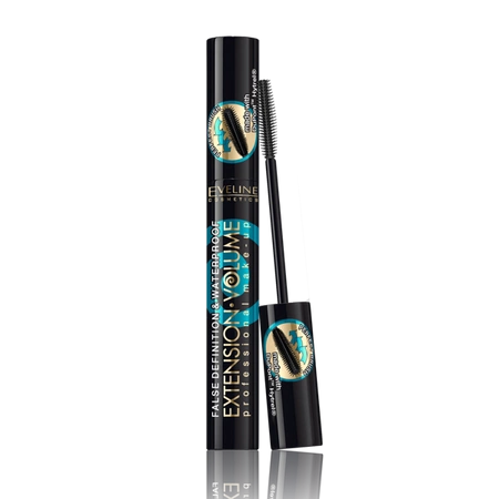 EVELINE Extension Volume Professional 4D mascara Black wodoodporny 10ml