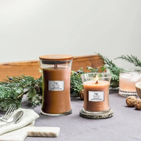 WOODWICK Core Hearthwick świeca w słoiku elipsa SANTAL MYRRH 453g