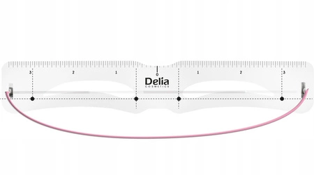 DELIA Eyebrow Expert szablony do brwi 10 różnych kształtów
