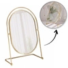 ECARLA lusterko kosmetyczne stojące, jednostronne wysokość 27cm L21