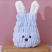 ECARLA turban na włosy szybkoschnący ręcznik Króliczek Niebieski REC55WZ2