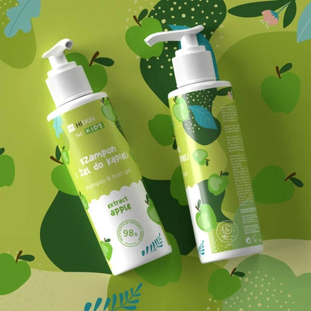 HISKIN For Kids szampon i żel do kąpieli Extact Apple 280ml